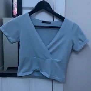Brandy Melville Blue Crop Top